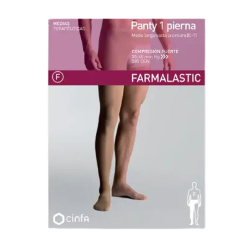 Farmalastic panty compresión fuerte pierna derecha talla pequeña 1 ud