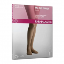 Farmalastic media larga compresión normal beige talla grande 1 ud