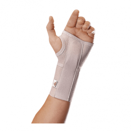 Muñequera elastica corta izquierda talla 2 abierta ferula palmar mfi50 1 ud