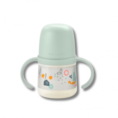 Suavinex biberon entrena asas colores silicona 150 ml +4m
