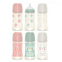 Suavinex Biberón Premium Bonhomía +6m Silicona SX Pro Fisiológica 360ml