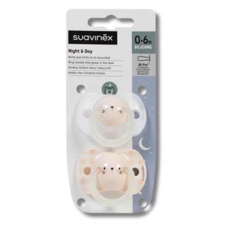 Suavinex Chupete de silicona 0-6 Meses 2 unidades
