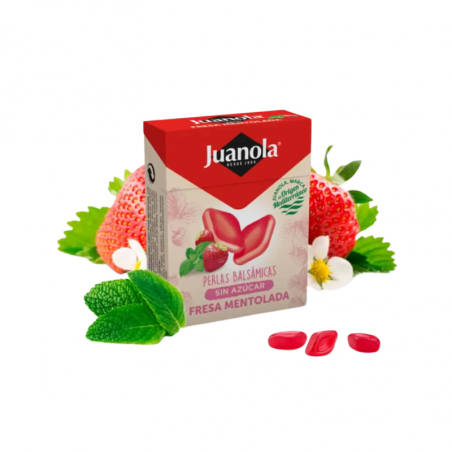 Juanola perlas sabor fresa mentolada 20 uds