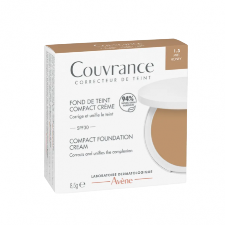 Avene couvrance crema compacta oil free n04 miel spf30