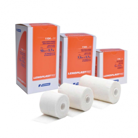 Venda adhesiva lenoplast 7.5cm x 2.7 m caja 50 uds