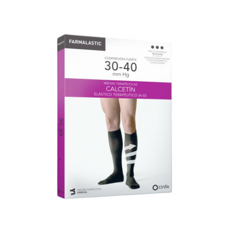 Farmalastic calcetin elastico terapeutico talla pequeña negro 1 ud