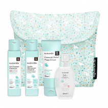 Suavinex neceser de viaje con 4 productos azul