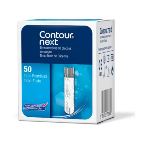 Tiras reactivas glucemia contour next bote 50 unidades