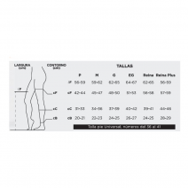 Media larga farmalastic compresión normal capuccino talla reina