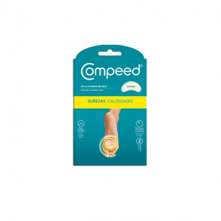 COMPEED DUREZAS CALLOS  ADHESIVO HIDROCOLOIDE GDE 2 UNI