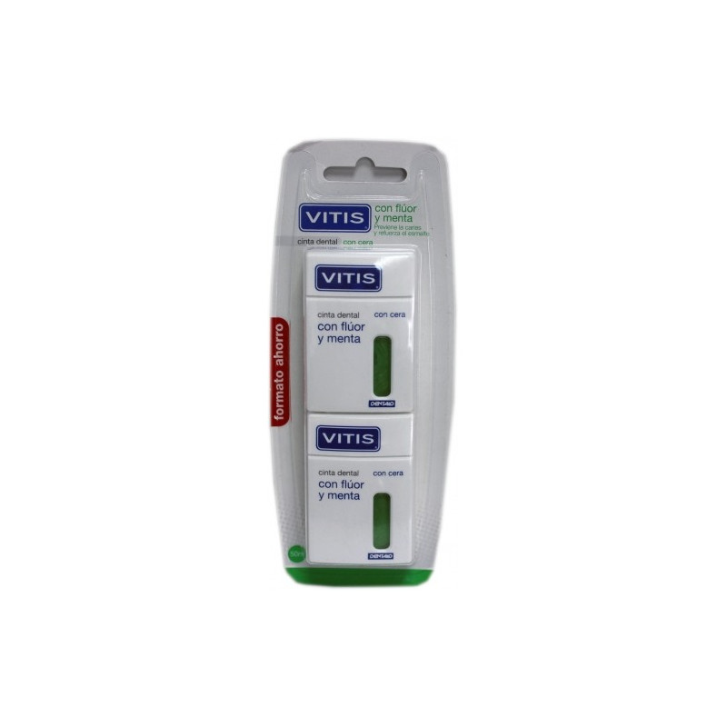 VITIS CINTA DENTAL CON FLUOR Y MENTA 50M DUPLO