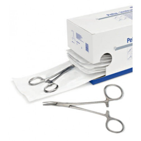 Pinza mosquito s/dientes 12,5cm curva ref:991041 1 ud